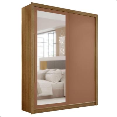 Guarda Roupa Flex Com Espelho Hungria Nature Camarim Alasca
