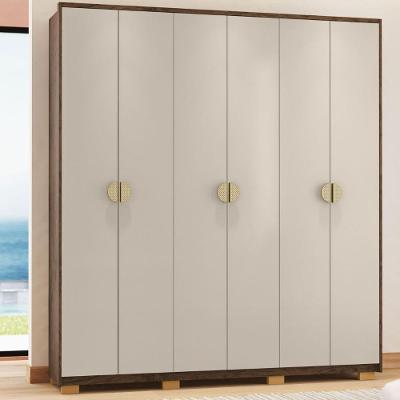 Kit Guarda Roupa E Cômoda Sapatelira Bali Nature Alasca