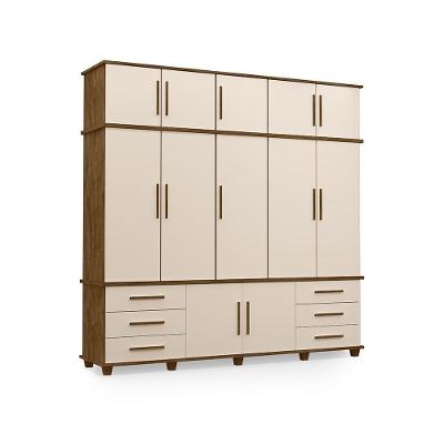 Guarda Roupa Com 12 Portas Berlim Malbec Off White