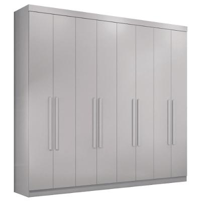 Guarda Roupa Casal 8 Portas 4 Gavetas Paris Branco