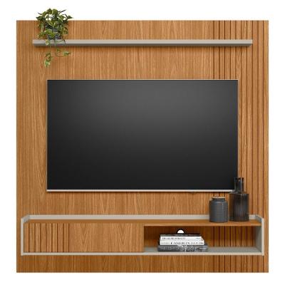 Painel Tv 65' Frisado Com Prateleira ávila Nature Off-white