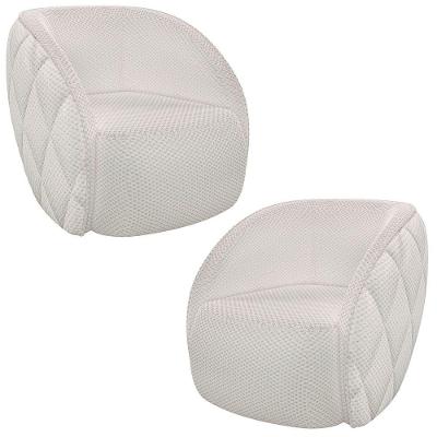 Kit 2 Poltronas Decorativa Para Sala 90cm Tressê Zion M22 Linho Cru - Mpozenato
