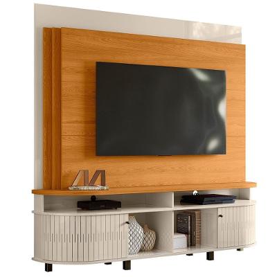 Estante Home Tv 65 Pol 2p 183 Cm Daytona Cinamomo Off White Madetec 