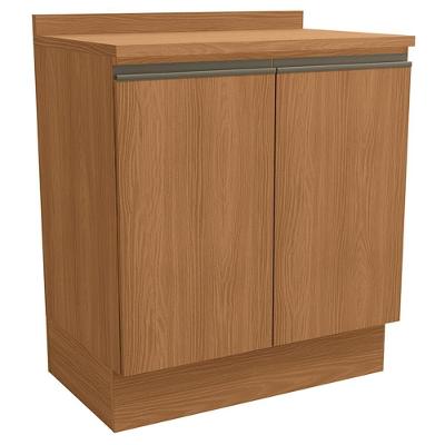 Balcao Com Tampo 2 Portas 80 Cm Maxxi G744 Canela Kappesberg Canela