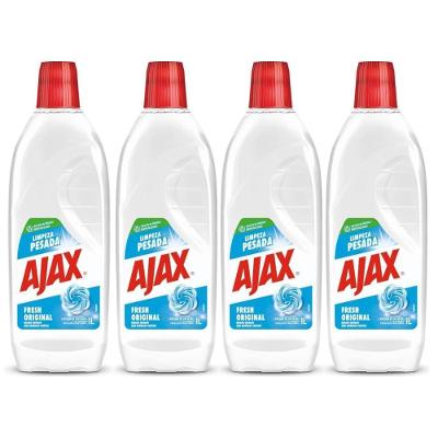 Kit 4 Limpador Ajax Fresh Limpeza Pesada 1 Litro