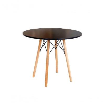 Mesa Eames Eiffel Redonda 70 Cm - Preto