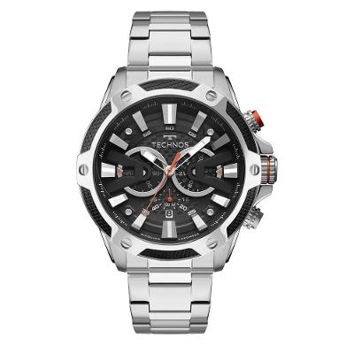 Relógio Technos Masculino Carbon Prata - Js25bcc/1p Js25bcc/1p