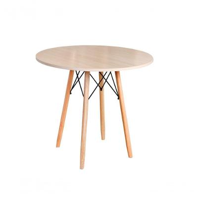 Mesa Eames Eiffel Redonda 70 Cm - Madeirado Truffel