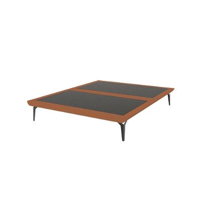 Base Box Cama Japonesa Toquio Casal Linho Telha