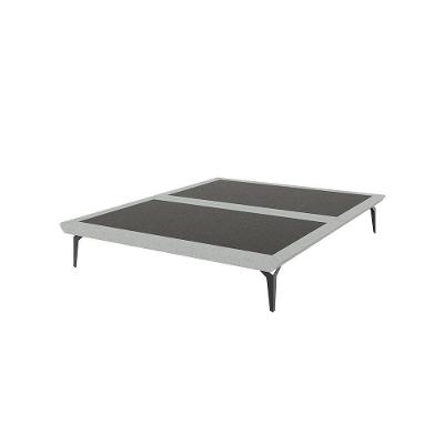 Base Box Cama Japonesa Toquio Casal Linho Cinza