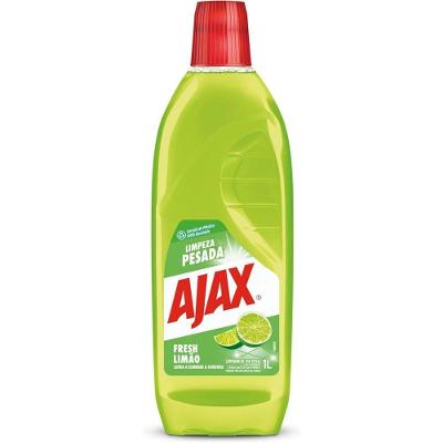 Limpador Diluível Ajax Fresh Limão Limpeza Pesada 1 Litro