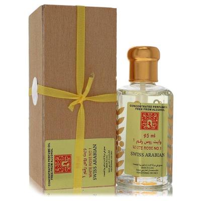 Perfume Feminino White Rose No 1 Swiss Arabian 94 Ml óleo De Perfume Concentrado Sem álcool