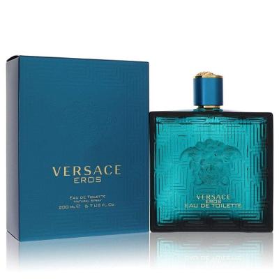 Perfume-Col. Masculino Eros Versace 200 Ml Eau De Toilette