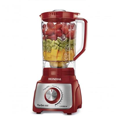 Liquidificador Mondial 1200w Luxx Line 3l Vermelho 220V