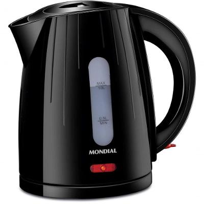 Chaleira Eletrica Mondial Luxx Black 1.7l 1500w Desligamento Automatico 110V
