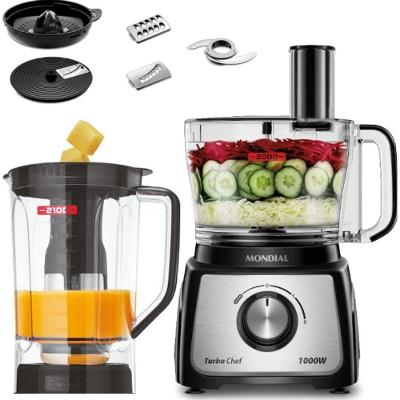 Multiprocessador Liquidificador Ultra Turbo 5x1 Mondial 1000w 220V