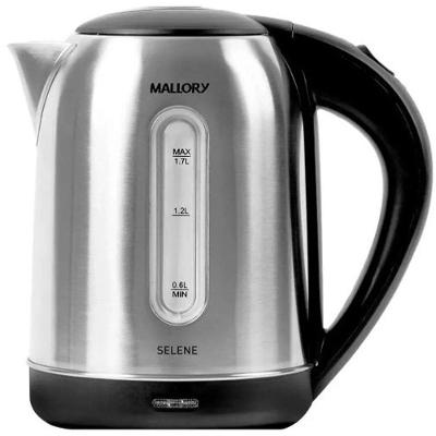 Chaleira Eletrica 1.7l Mallory 1850w Desligamento Automatico Inox 110V