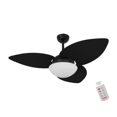 Ventilador De Teto Dormamu Nero 3 Pás Preto 127v Com Controle