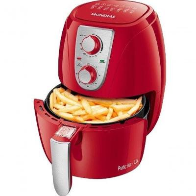 Fritadeira Eletrica Air Fryer Mondial 3.2l Red Lux 220V