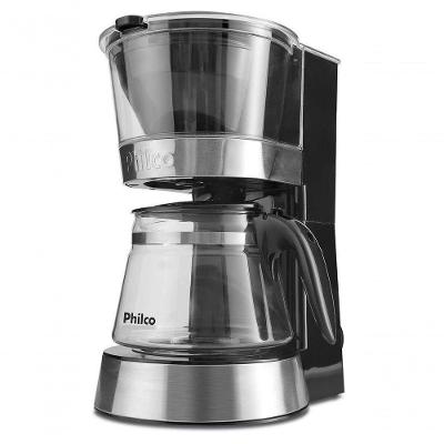 Cafeteira Philco Lux Line 550w Black Inox Faz 20 Xicaras 110V
