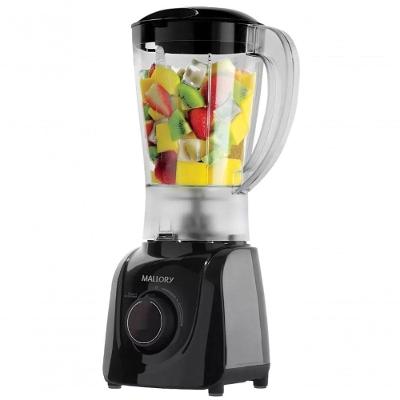 Liquidificador 520w Mallory 2.1l 2 Velocidades Laminas Em Inox Preto 110V