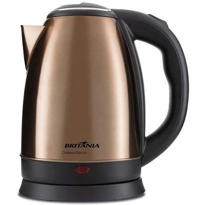 Chaleira Bule Eletrico Britania 1.8l Bronze 220V Desligamento Automatico
