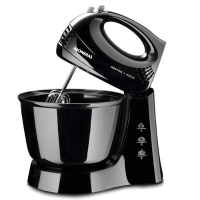 Batedeira Mondial Ultra Turbo 400w 3 Velocidades 220V Preto