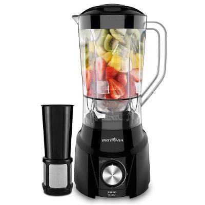 Liquidificador Britania 2.6l 900w 4 Velocidades Com Filtro Preto 110V
