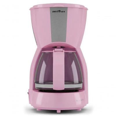 Cafeteira Eletrica Britania Faz 15 Xicaras Pink Ellegance 220V