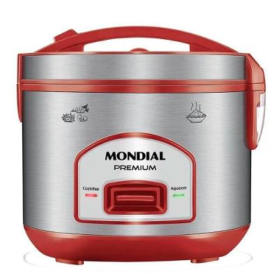 Panela Eletrica De Arroz Mondial Inox Red 500w Faz 6 Xicaras 110V