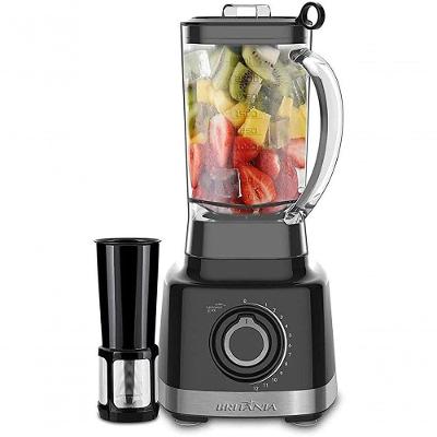 Liquidificador Britania 3l 1200w Com Filtro 12 Velocidades Preto 220V