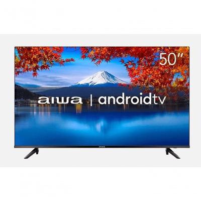 Smart Tv Aiwa 50" Android 4k Borda Ultrafina Hdr10 Dolby áudio Aws-tv-50-bl-02-a Preto Bivolt