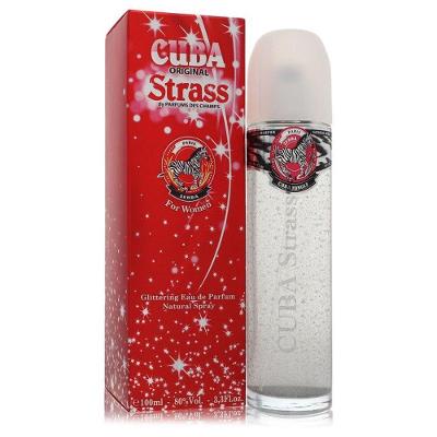Perfume Feminino Cuba Strass Zebra Fragluxe 100 Ml Eau De Parfum