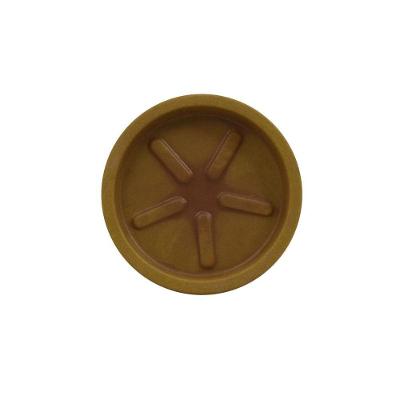 Prato De Vaso Redondo 20 X 3 Cm Cor 28 - Antique âmbar