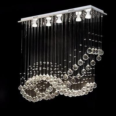 Lustre Para Sala,quarto,hall,sala De Jantar, Cozinha Em Cristal K9 Base 20x70 70cm