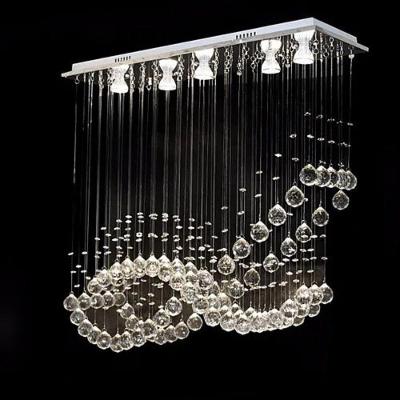 Lustre Para Sala,quarto,hall,sala De Jantar, Cozinha Em Cristal K9 Base 20x70 90cm