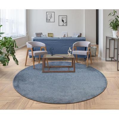 Tapete Relex N Azul Cobalto 130xredondo Tapetes São Carlos