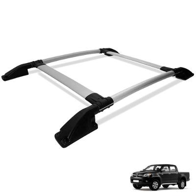 Rack De Teto Bagageiro Hilux 2005 A 2015 Tubolar Prata