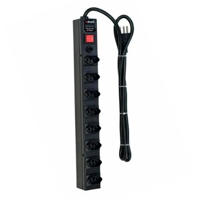 Filtro De Linha Ts Shara Pdu Protetor 8 Tomadas - 562 Preto Bivolt