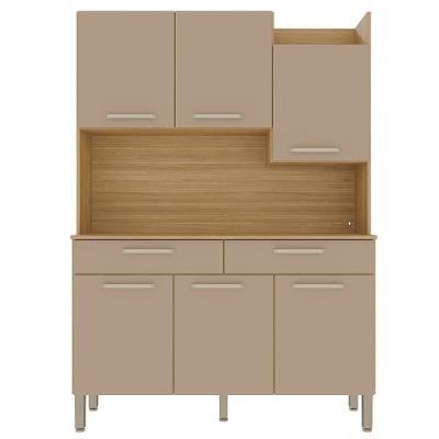 Kit Cozinha 6p 2g 132 Cm Modena Freijo Vanilla Ktp Freijo Vanilla