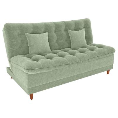 Sofa Cama 2 Lugares 185 Cm Duda Tecido Boucle F494 Oliva Milani Store Oliva