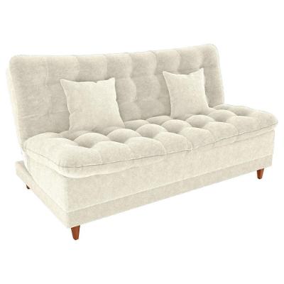 Sofa Cama 2 Lugares 185 Cm Duda Tecido Boucle F492 Natural Milani Store Natural