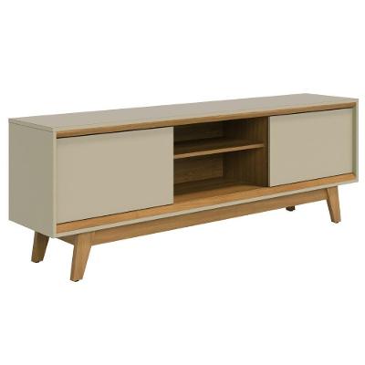 Rack Bancada Tv 65 Pol 2p 164 Cm Atlas Cumaru Opala Madetec Cumaru Opala