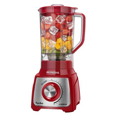 Liquidificador Mondial Turbo L-1200 Ri 127v-vermelho/inox