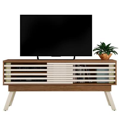 Rack Bancada Tv 65 Pol 150 Cm 2 Portas Frizz Naturale Off White Madetec Naturale Off White