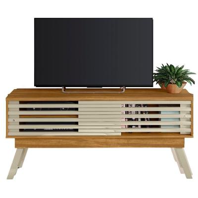 Rack Bancada Tv 65 Pol 150 Cm 2 Portas Frizz Cumaru Opala Madetec Cumaru Opala