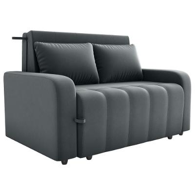 Sofa Cama 2 Lugares 138 Cm Amora New Veludo E425 Cinza Milani Store Cinza