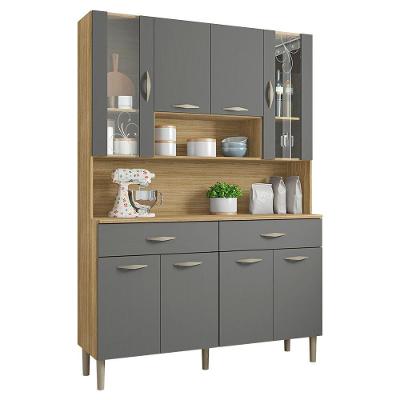 Kit Cozinha 8p 2g 122 Cm Golden Freijo Gris Ktp Freijo Gris
