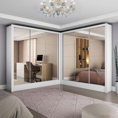 Closet Casal Duplo Dubai 6 Portas Premium 6 Gavetas Branco