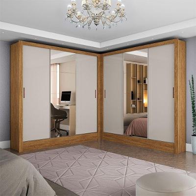 Closet Casal Duplo Dubai 6 Portas Plus 6 Gavetas Cinamomo Com Off White